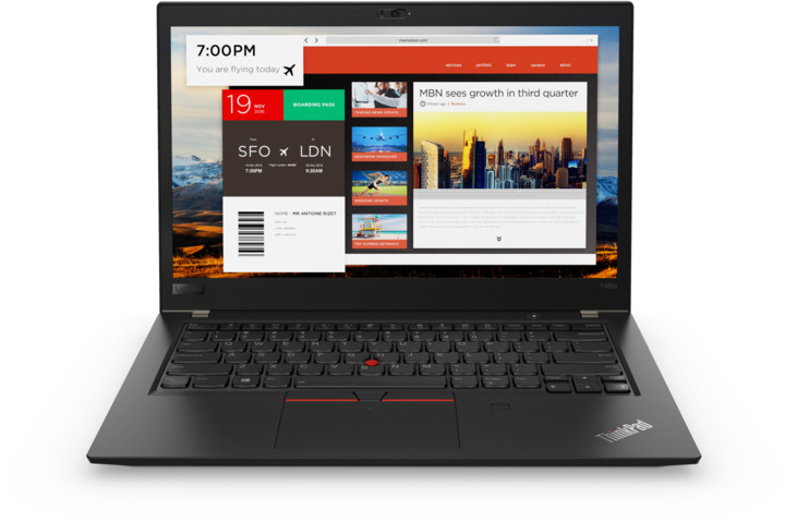 Lenovo ThinkPad T480s, černá_1021307843