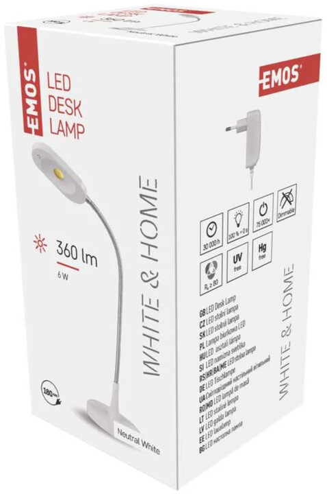 Emos LED stolní lampa white &amp; home, bílá_1229514077
