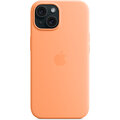 Apple Silikonový kryt s MagSafe pro iPhone 15, sorbetově oranžová_686830432