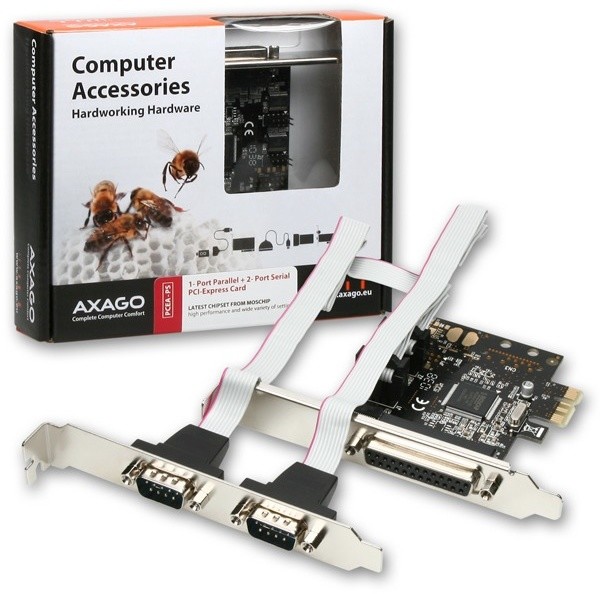 AXAGON PCI-Express adapter 1x paralel + 2x sér.+ LP_2029619482