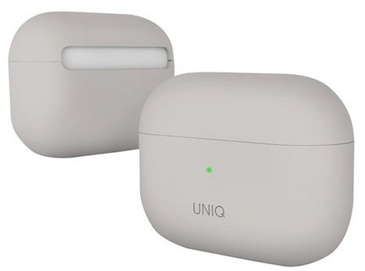 UNIQ silikonové pouzdro Lino Hybrid Liquid pro Airpods Pro, béžová_1621026734