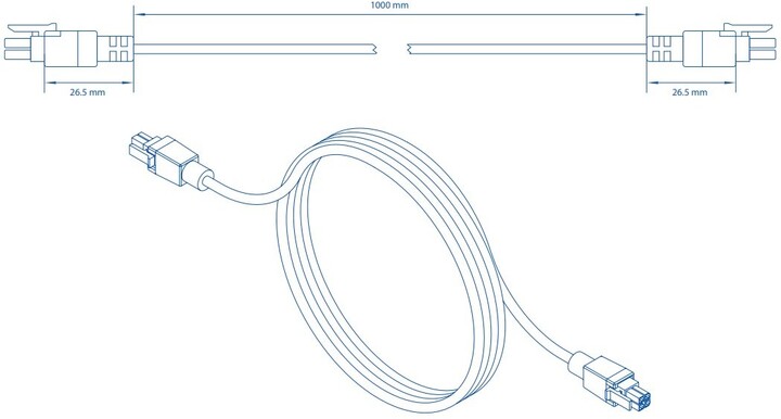 Teltonika napájecí kabel PR2PP10B, 4-pin to 4-pin, 1m_1943899084