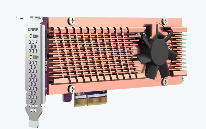 QNAP QM2-2P-344A - pro disky 2x SSD M.2 22110/2280 PCIe, (Gen3 x4)_301889071