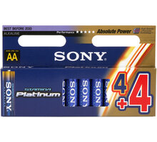 Sony Alkalická baterie &quot;STAMINA PLATINUM&quot; - LR6 AA 4x4ks_1680708620