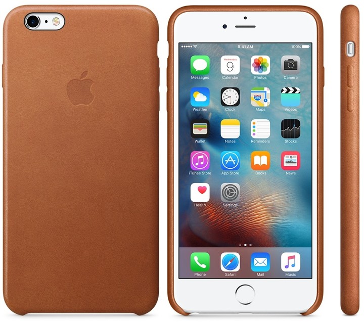 Apple iPhone 6s Plus Leather Case, hnědá_606704378