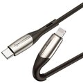 BASEUS kabel Horizontal, USB-C - Lightning, nabíjecí, datový, PD 18W, 2m, černá_1515832815