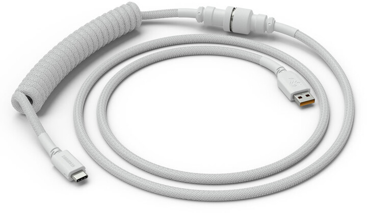 Glorious Coiled Cable, USB-C/USB-A, 1,37m, Ghost White_1293929251