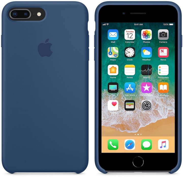 Apple silikonový kryt na iPhone 8 Plus / 7 Plus, kobaltově modrá_1312429822