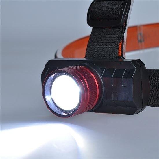 Solight LED čelová svítilna, 3W, 150lm, zoom, nabíjecí Li-Ion_1646792675