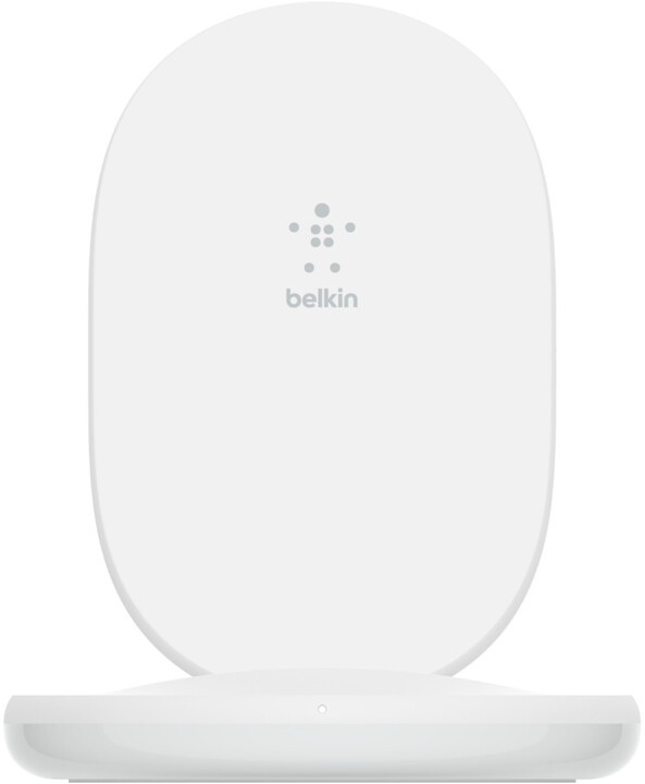 Belkin stojánek s bezdrátovým nabíjením BOOST CHARGE, Qi, 15W, bílá_313482524