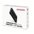 AXAGON EE25-GTR RIBBED box, černá_1828585151