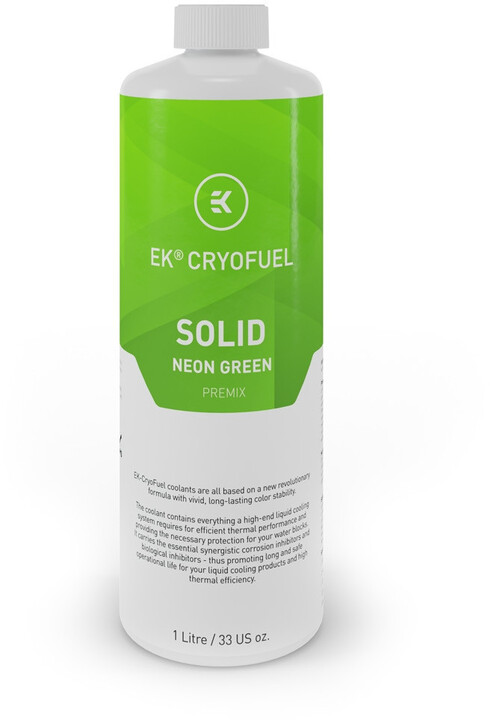 EK Water Blocks EK-CryoFuel Solid Neon UV Green - 1L_705031711