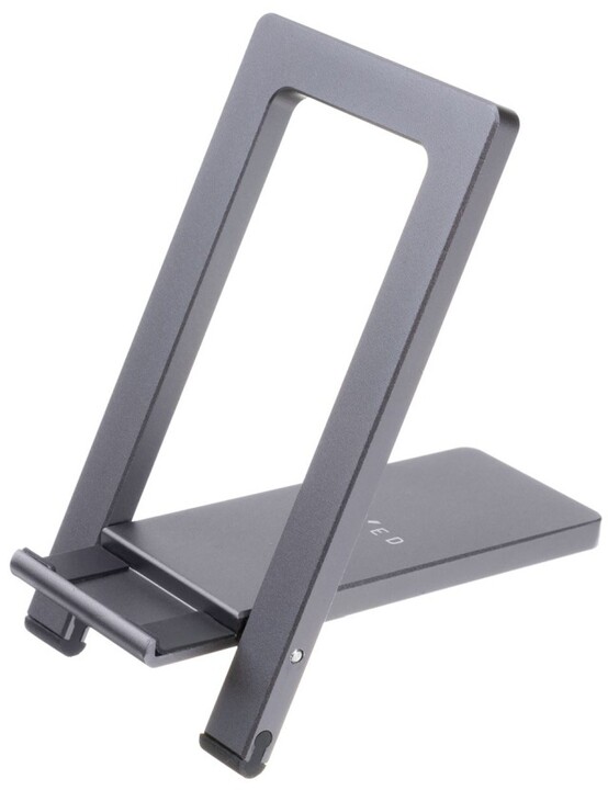 FIXED hliníkový stojánek na stůl pro mobilní telefony Frame Pocket, šedá_1167067806