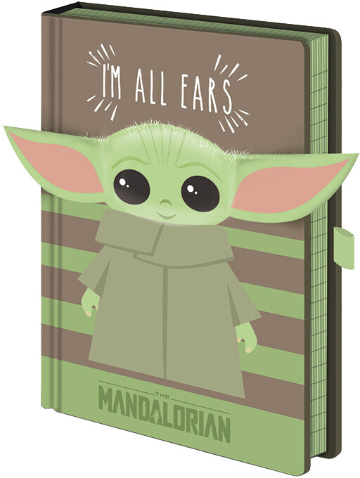 Zápisník The Mandalorian - I&#39;m All Ears Green, linkovaný, A5_1547515435