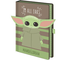 Zápisník The Mandalorian - I&#39;m All Ears Green, linkovaný, A5_1547515435