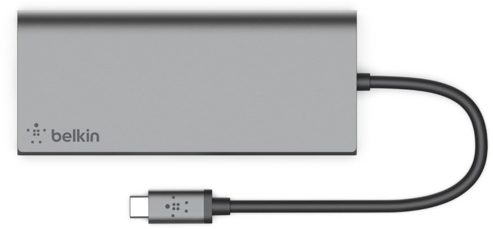 Belkin USB-C Multimedia Hub, šedá_725738891