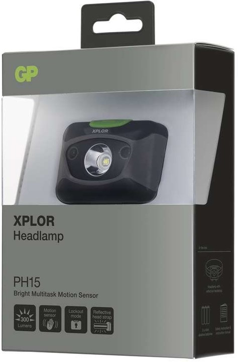 GP LED čelovka PH15 na 3x AAA, 1x CREE 5W_450290136
