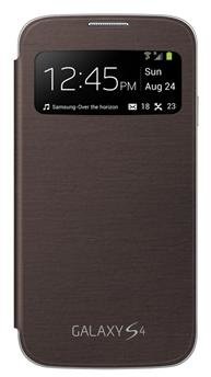 Samsung flipové pouzdro S-view EF-CI950BA pro Galaxy S4, hnědá_1110919191