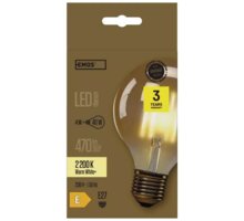 Emos LED žárovka Vintage G95, 4W, E27, teplá bílá+_780027337