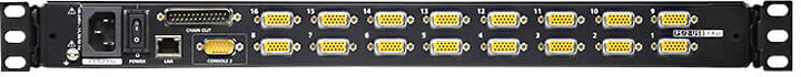 ATEN CL5716I - 16-portový KVM switch (PS/2 i USB) přes IP, VGA, 17" LCD, UK klávesnice