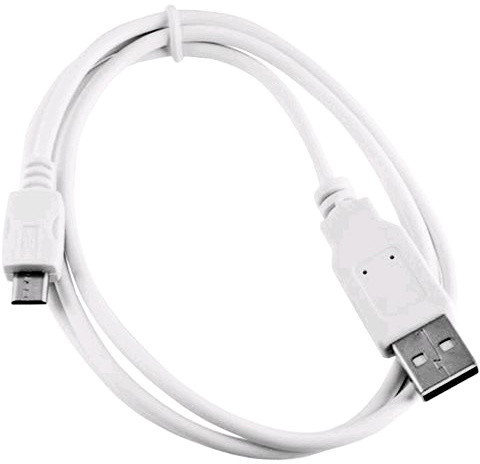 C-TECH kabel USB 2.0 AM/Micro, 2m, bílá