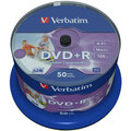 Verbatim DVD+R Printable (Inkjet) 16x 4,7GB spindl 50ks