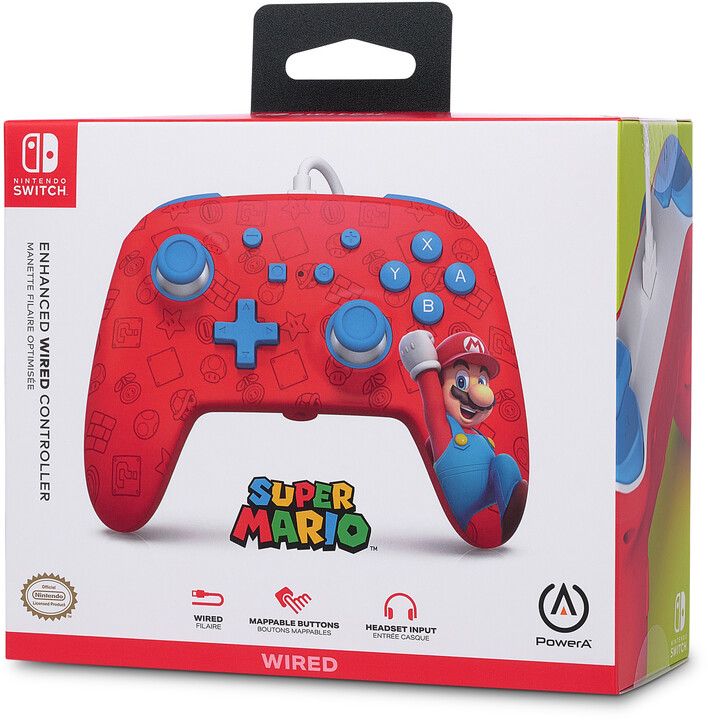 PowerA Enhanced Wired Controller, Woo-hoo! Mario (SWITCH)_422180109