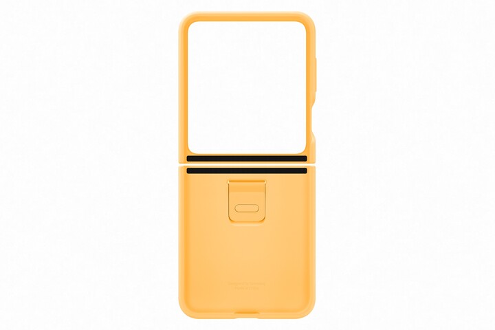 Samsung silikonový kryt s držákem na prst pro Galaxy Z Flip5, oranžová_383832193