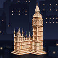 Stavebnice RoboTime - Big Ben, svítící, dřevěná_782246841