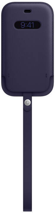 Apple kožený návlek s MagSafe pro iPhone 12 mini, tmavě fialová_1627345797