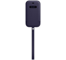 Apple kožený návlek s MagSafe pro iPhone 12 mini, tmavě fialová