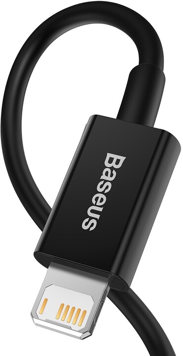 BASEUS kabel Superior Series USB-A - Lightning, rychlonabíjecí, 2.4A, 2m, černá_1134057315