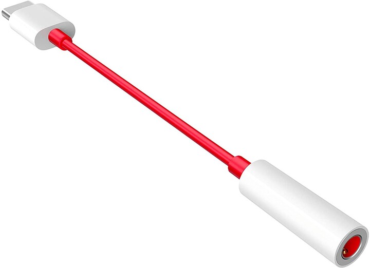 OnePlus adaptér USB-C - 3.5mm Jack, červeno/bílá_289956758