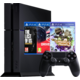 PlayStation 4, 500GB, černá + The Last of Us + DriveClub + Little Big Planet 3