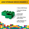 Úložný box LEGO, 2 šuplíky, velký (8), tmavě zelená_2104498399
