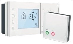 Danfoss prostorový termostat TPOne-RF + RX1, bezdrátový příjmač, bílá_961474510