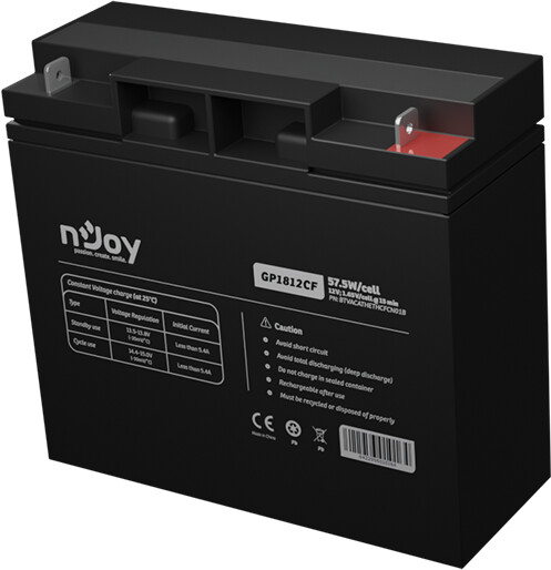 nJoy GP1812CF, 12V/18Ah, VRLA AGM, T3- Baterie pro UPS_384749245