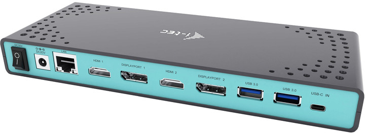 i-tec USB 3.0 / USB-C 5K Univerzální dualní dokovací stanice, 2x 4K 60Hz video