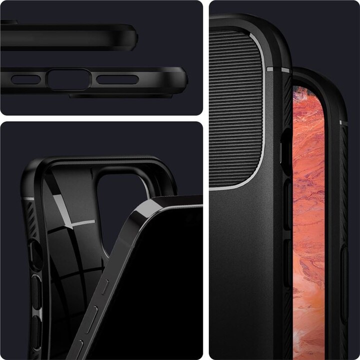 Spigen ochranný kryt Rugged Armor pro iPhone 12 Pro Max, černá_1460101130