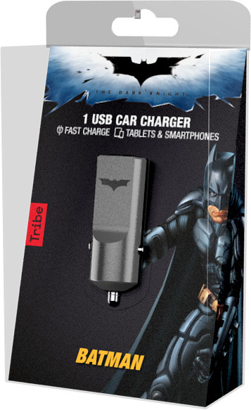 Tribe DC Movie Batman USB nabíječka do auta - Černá_454155996