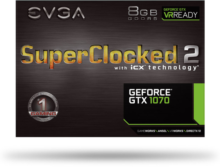 EVGA GeForce GTX 1070 SC2 GAMING iCX, 8GB GDDR5_469344773