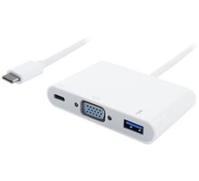 UNIBOS Redukce USB-C (M) -> VGA (F) + USB-C + USB 3.0