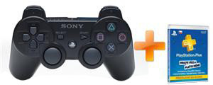 Sony PlayStation3 Dualshock Wireless Controller černá + PlayStation Plus Card 90 Day/CZE_1563770159