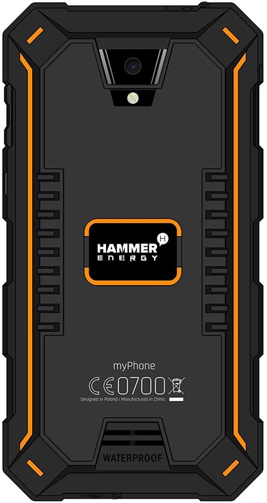 myPhone HAMMER ENERGY 3G, 2GB/16GB, černá/oranžová_2139232406