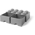 Úložný box LEGO, 2 šuplíky, velký (8), šedá_493298833