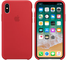 Apple silikonový kryt na iPhone X (PRODUCT)RED, červená_24067375