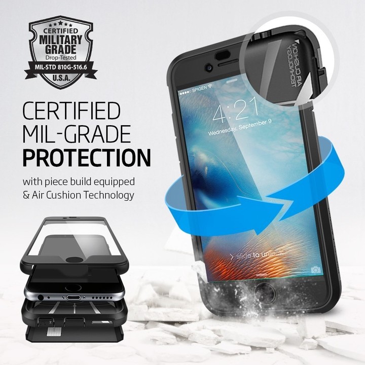 Spigen Perfect Armor ochranný kryt pro iPhone 6/6s, black_558412199