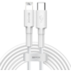 Baseus BMX Mini MFi certifikovaný kabel USB-C na Lightning PD (18W 1.8M), bílá