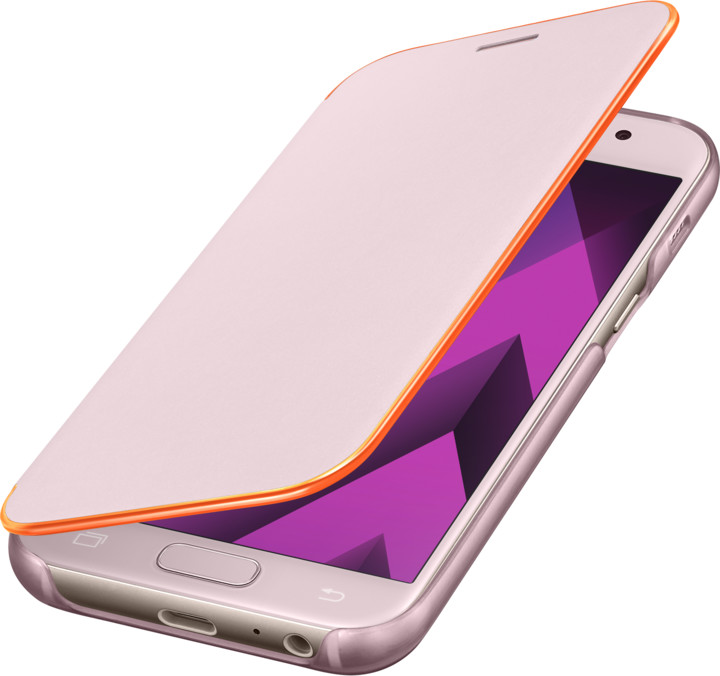 Samsung Galaxy A3 2017 (SM-A320P), flipové pouzdro, růžové_1880736308