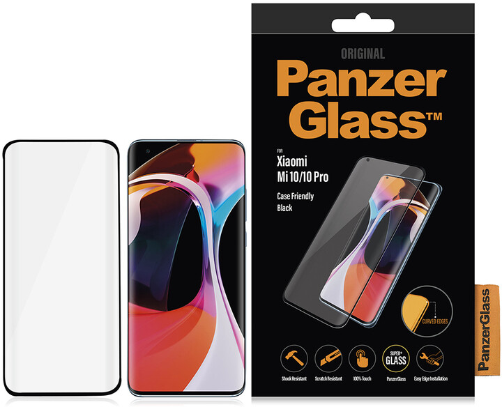 PanzerGlass Premium pro Xiaomi Mi 10/Mi 10 Pro, černá_710975582